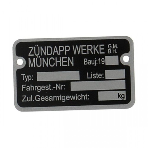 Rahmenschild für - 19......,