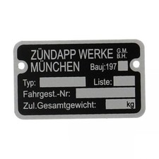 Rahmenschild 197..... für